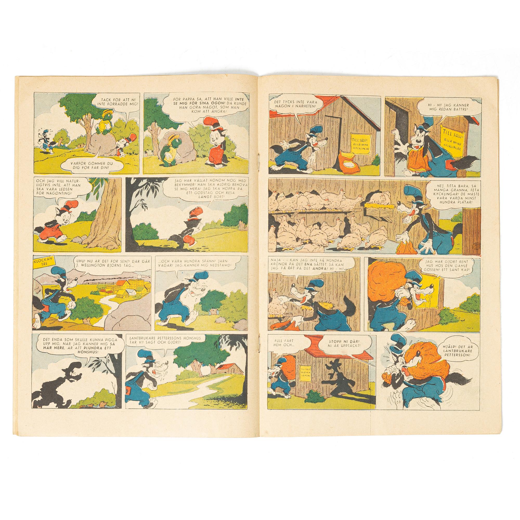 Comic book, Kalle Anka & Co, no. 6, 1949.