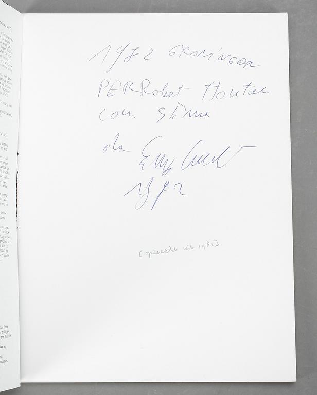 ENZO CUCCHI, bok/katalog, "Zeichnungen", signerad.