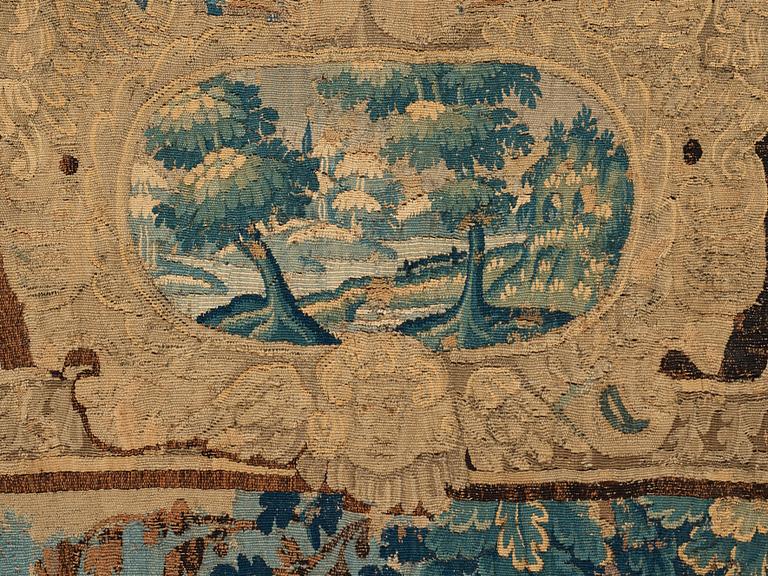 A TAPESTRY, tapestry weave, probably "Godfrey of Bouillon", ca 331 x 234,5-237 cm, Flanders 17th century.