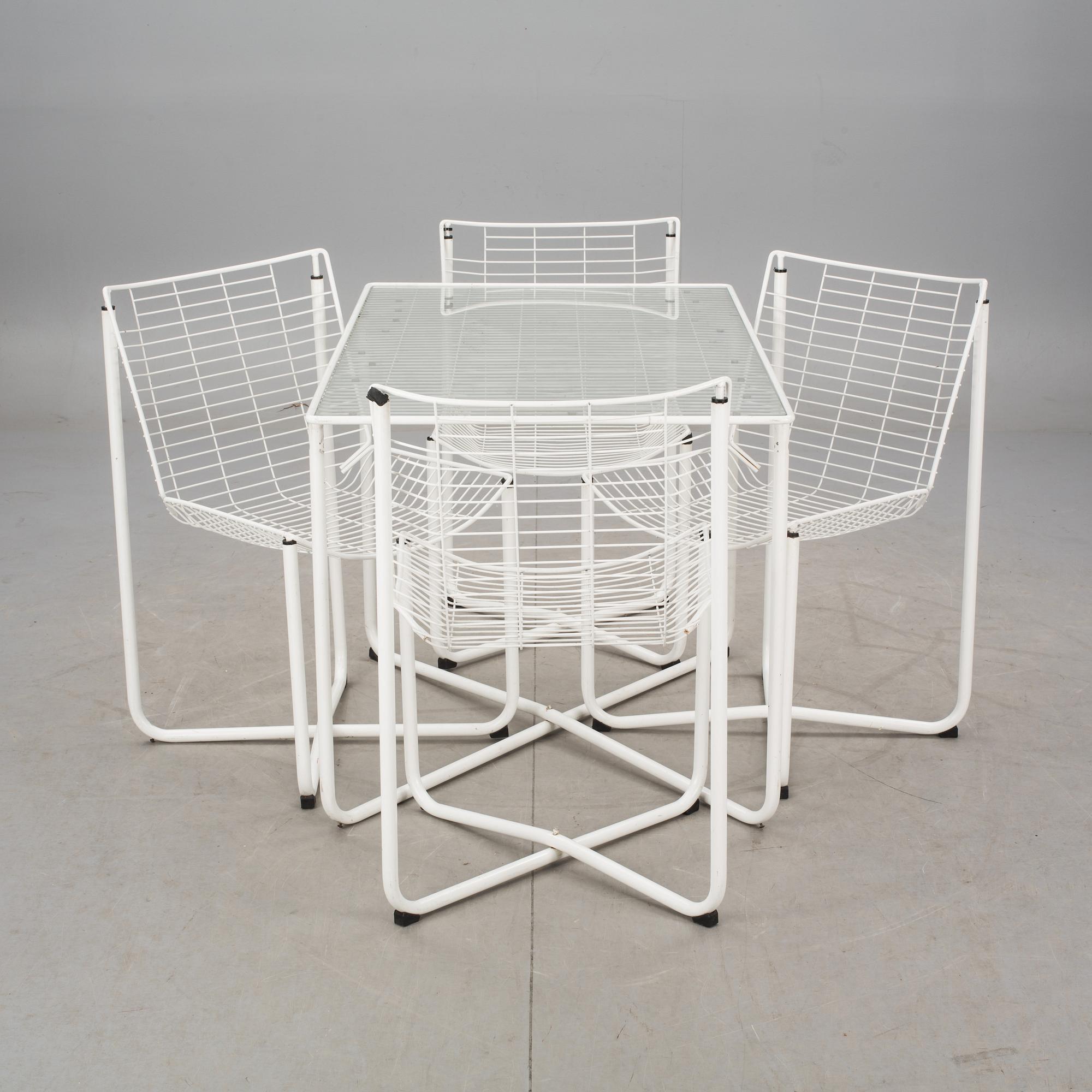 BORD och FÅTÖLJER, 4 st, "Järpen", Niels Gammelgaard, Ikea, formgiven 1983.