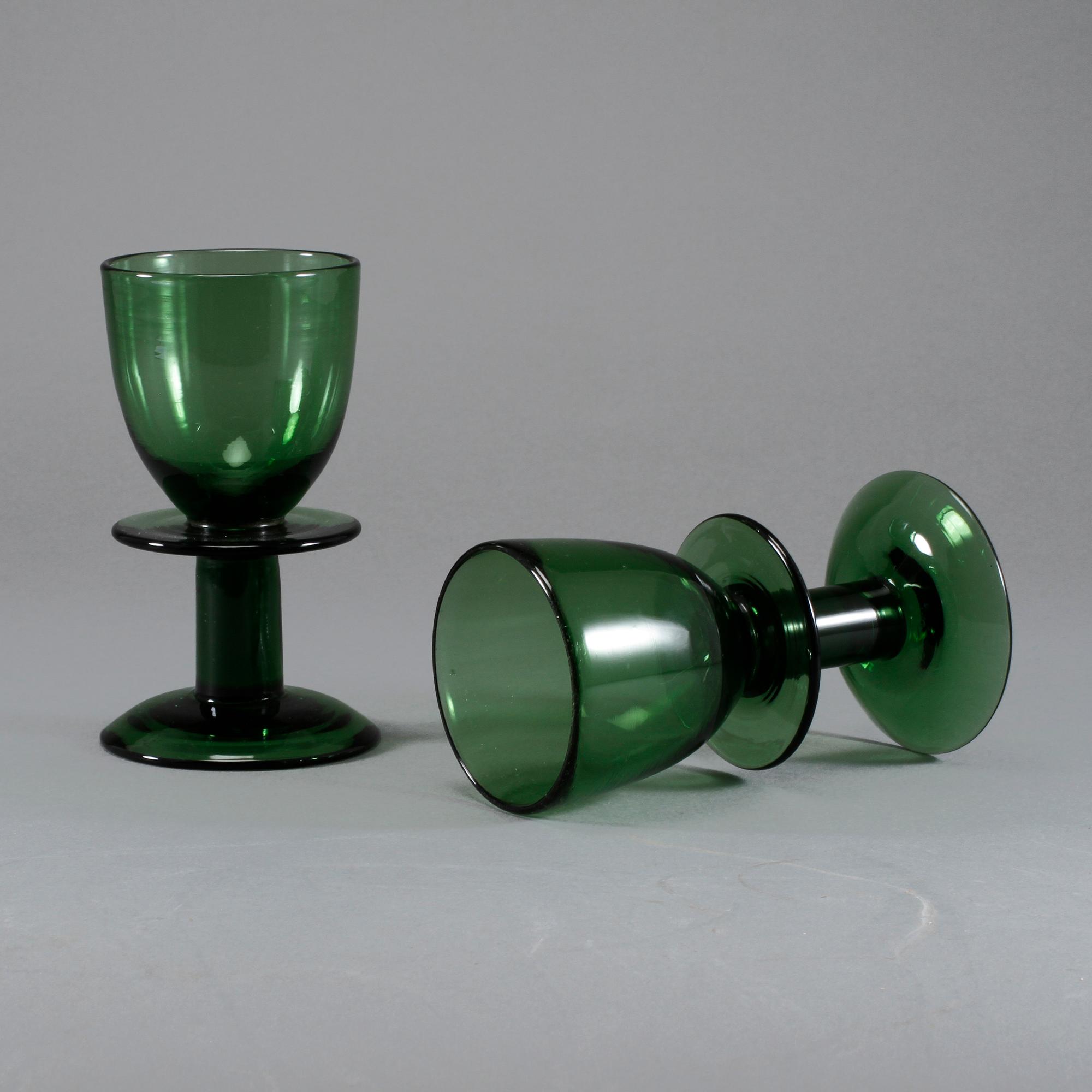 VINGLAS, 10 st, 1900-talets andra hälft.