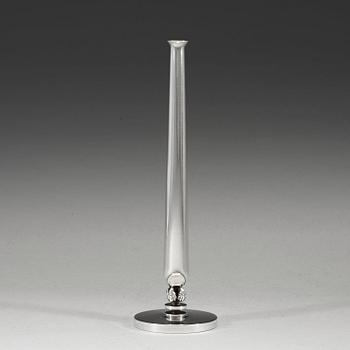 A Harald Nielsen sterling orchid vase, Georg Jensen, Copenhagen 1945-77.