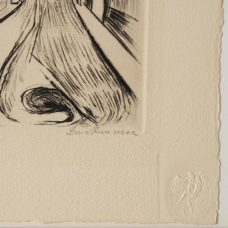 Max Beckmann, "Landschaft mit ballon" from "Gesichter".