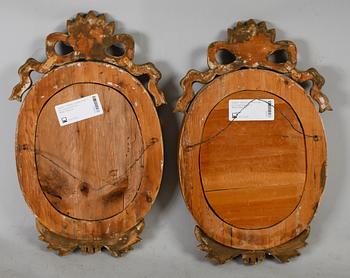 SPEGELLAMPETTER, 1 par, gustaviansk stil, 1800-/1900-tal.