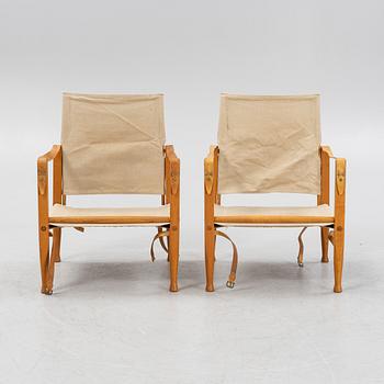 Kaare Klint, a pair of  'Safari Chair', Rud. Rasmussens Snedkerier, Denmark.