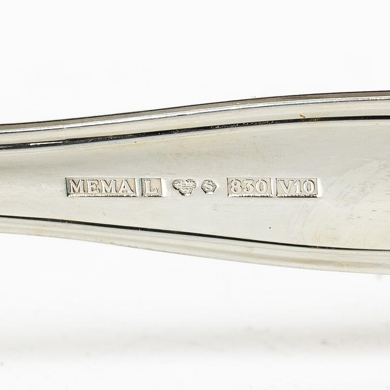 A 36-piece silver flat ware set, 'Saachsisk', Mema, Sweden, 1994-95.