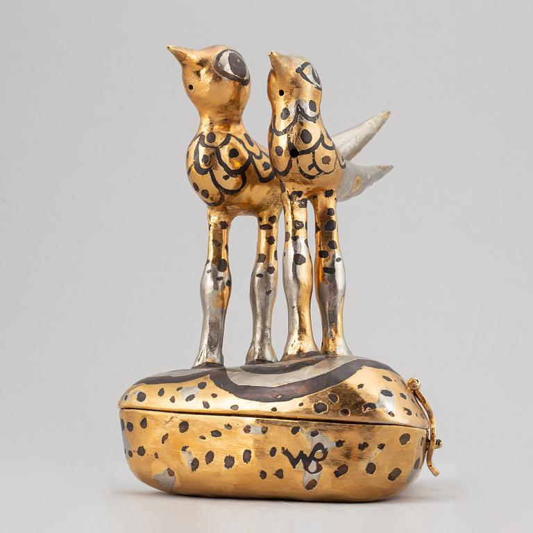 Walter Bengtsson, skulptur, metall, signerad WM.