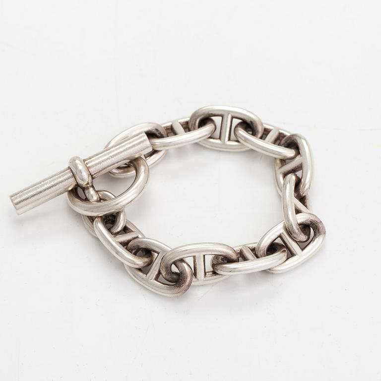 Hermès, A sterling silver bracelet. Marked Hermès.