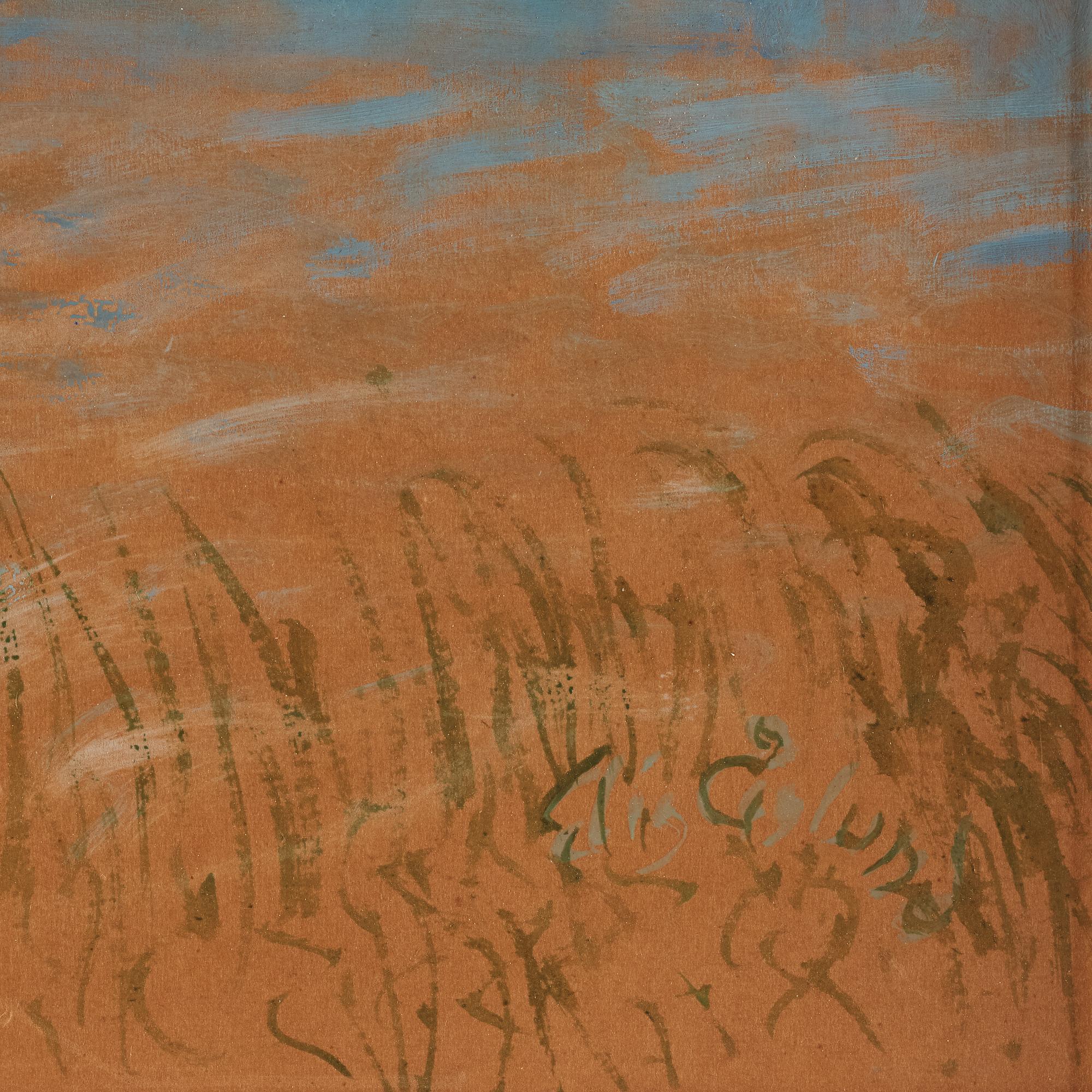 Elis Åslund, Borgholms slottsruin.