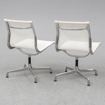 CHARLES & RAY EAMES, a pair of 'EA 101' chairs, Vitra.