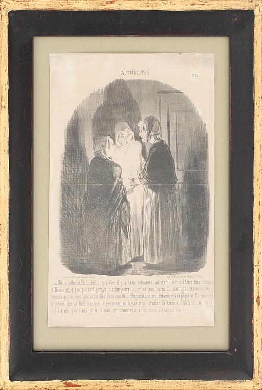 HONORÉ DAUMIER, litografier, 3 st.