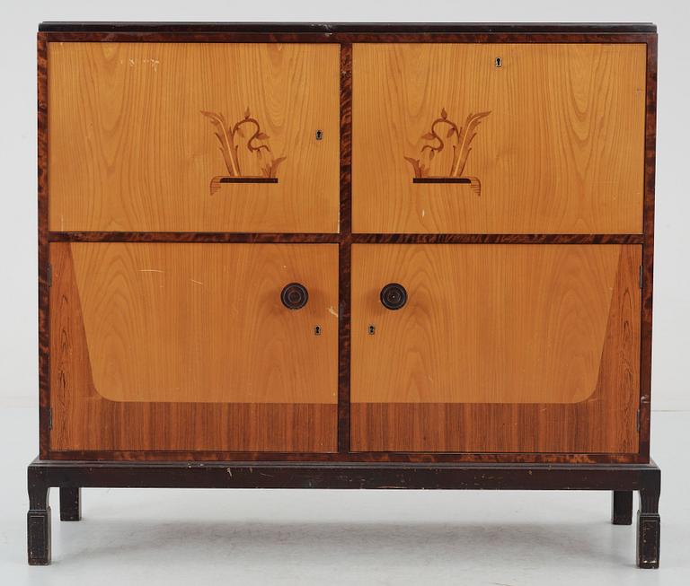 LINNESKÅP, art deco, 1930/40-tal.