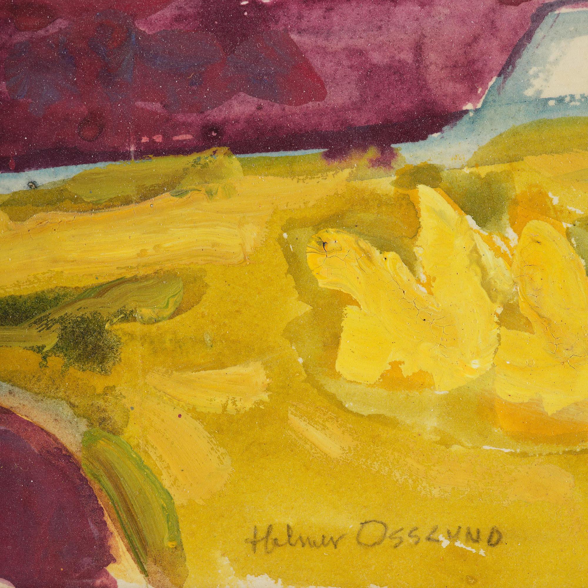 Helmer Osslund, Northern Swedish autumn landscape.