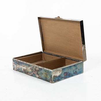 Cigarrskrin, silver, GAB, Stockholm 1928.