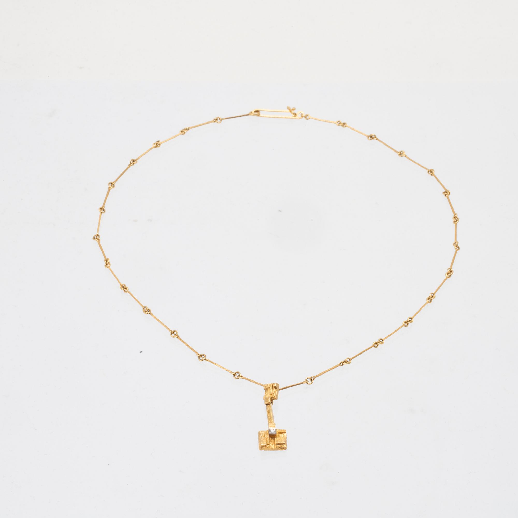 Björn Weckström, Halsband "Thai" 18K guld,  Lapponia 1978.