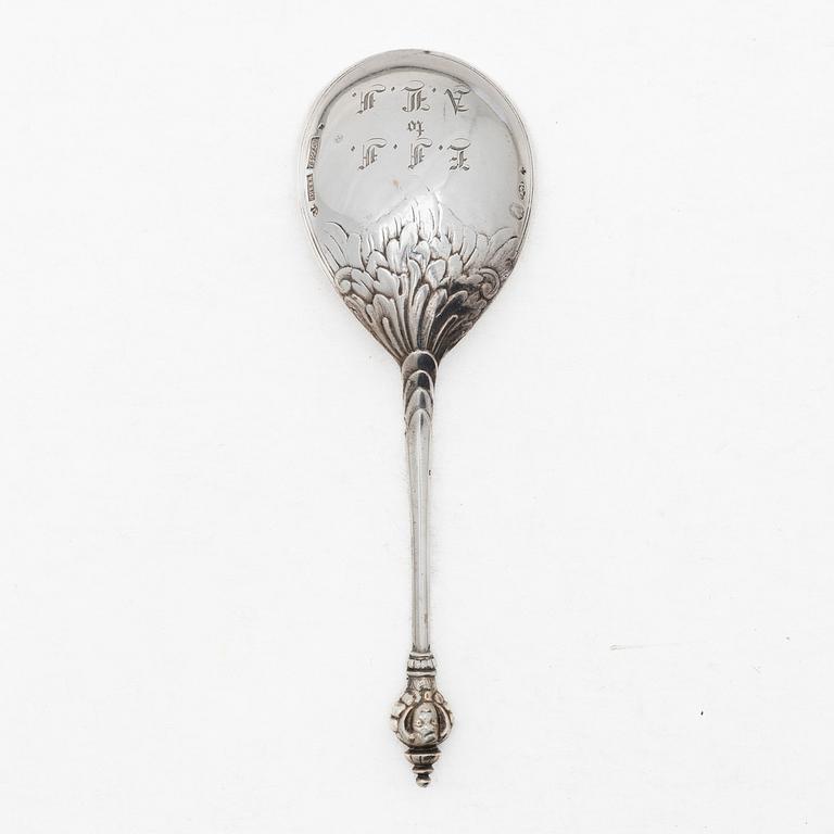 A Danish silver spoon, second half of the 19th Century.