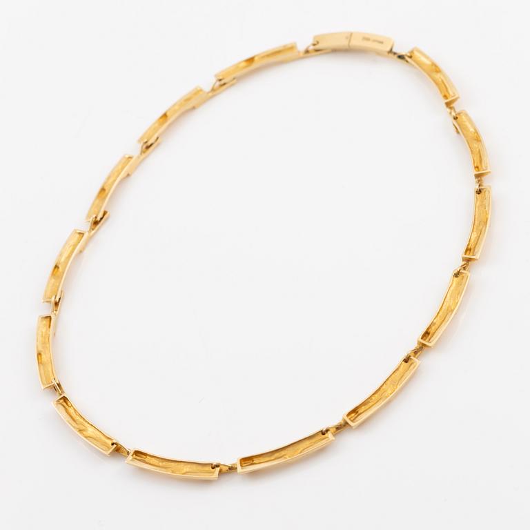 Lapponia, design Björn Weckström, collier, "Tundra", 18K guld.