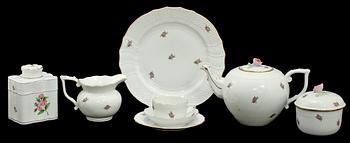 SERVISDELAR, 42 st, porslin, Herend, Ungern, 1900-tal.