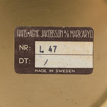 HANS-AGNE JAKOBSSON, An oil lamp, model "L 47". Markaryd, Sweden.