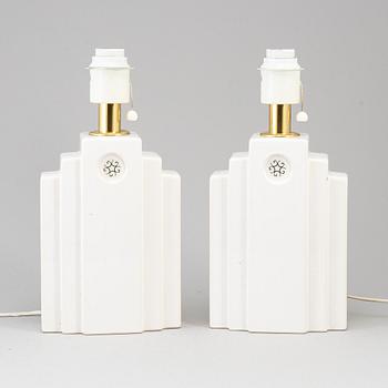 A pair of late 20th Cenutry table lights from Boréns.