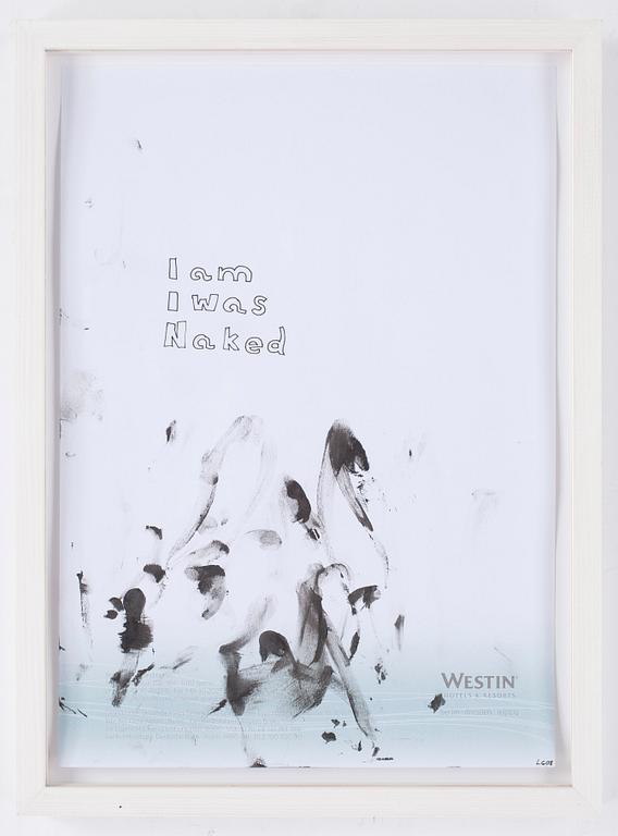 LUKAS GÖTHMAN, 2 st blandteknik på papper, monogramsignerade och daterade -08.