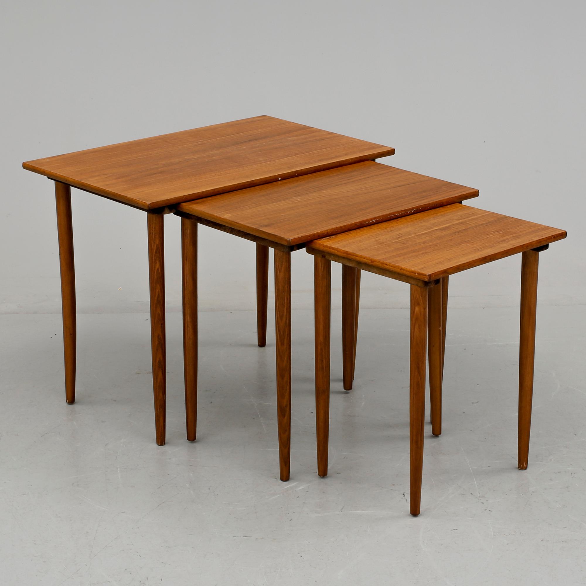 SATSBORD, 3 delar, 1950-/60-tal.