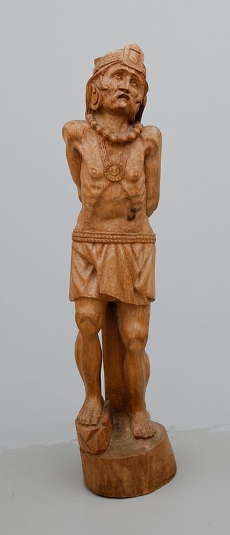 SKULPTUR, skuret trä, 1900-talets första hälft.