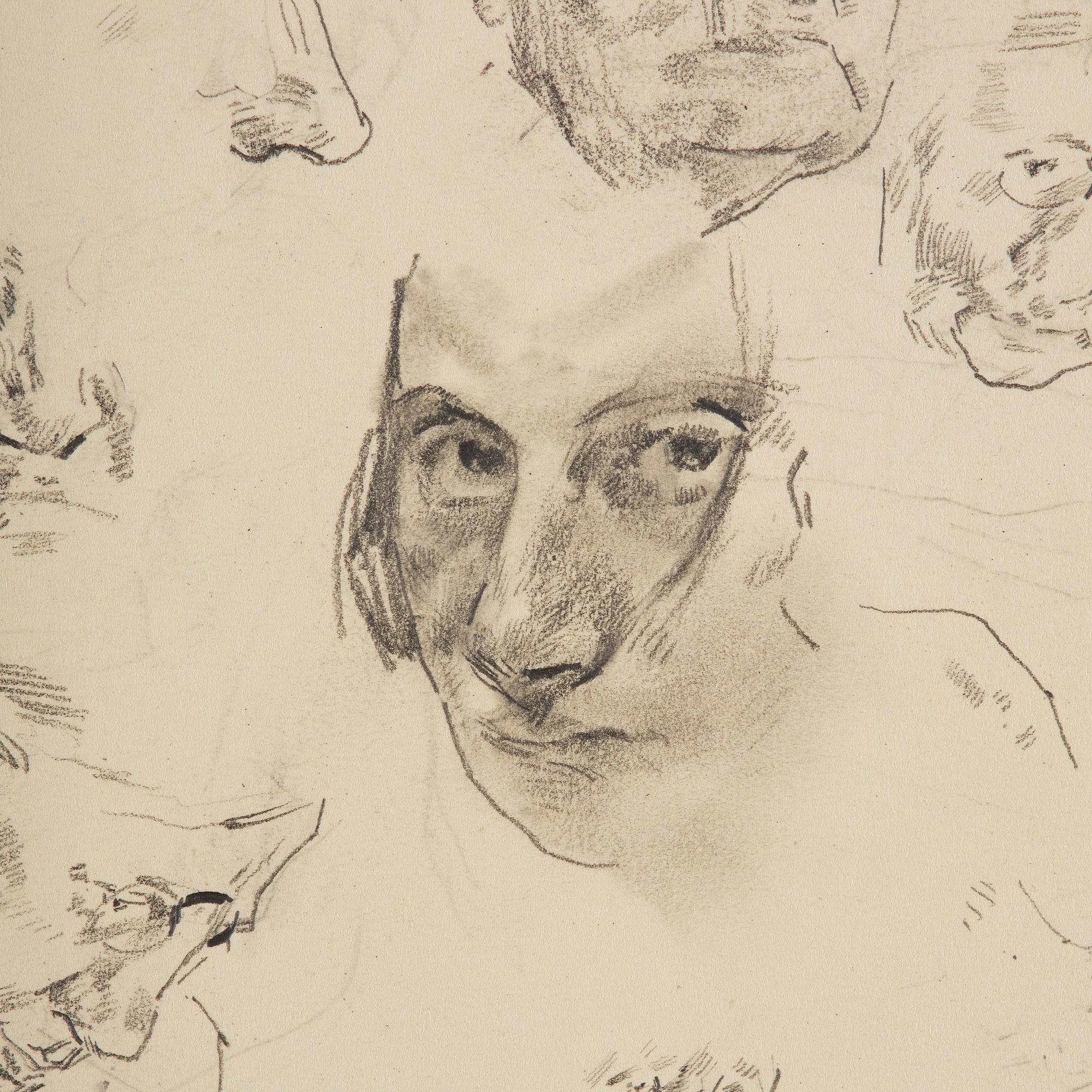 Lotte Laserstein, Portraits - self portrait, Lotte's mother and grandmother.