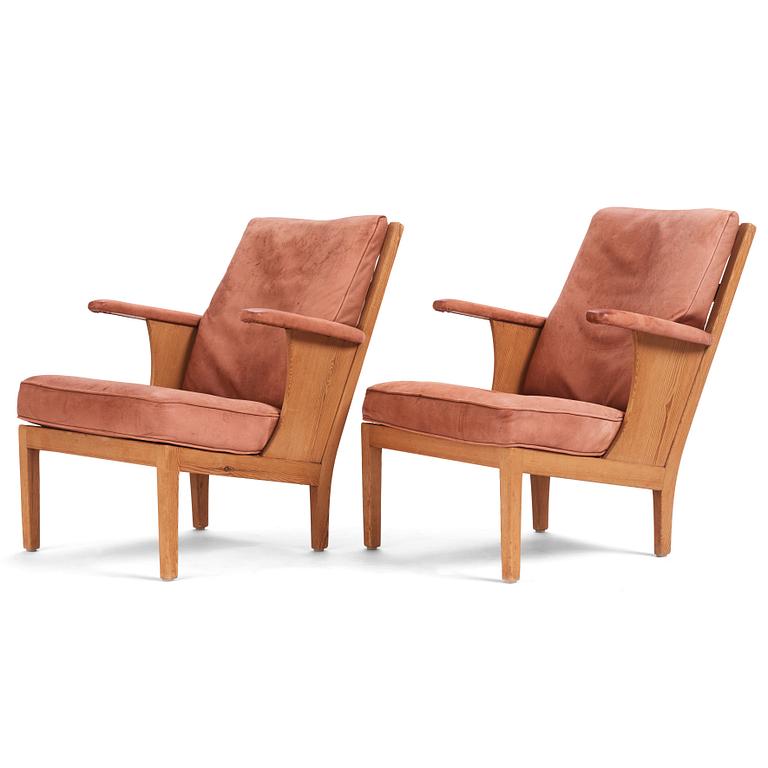 Carl Malmsten, a rare pair of "Studiosus" armchairs, Sweden 1936.