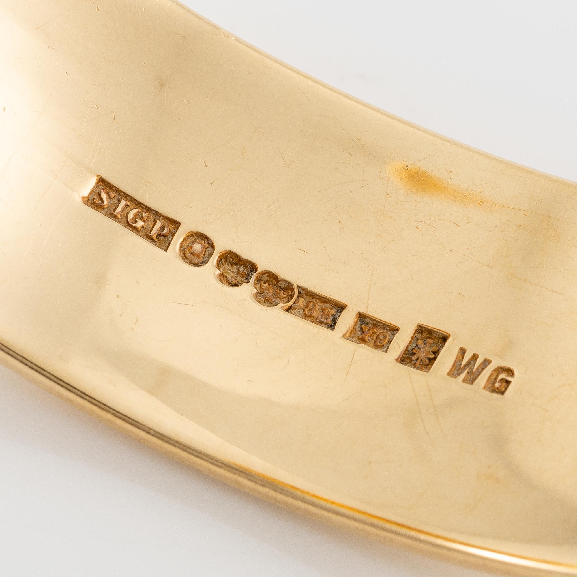 Sigurd Persson, a bangle, 18K gold, Stockholm 1973.