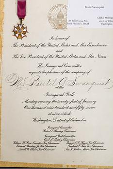 MEMORABILIA, Bertil Swanquist "Chef at Metropolitan Club and The White House Washington D.C.".