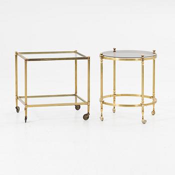 Serveringvagn, 2 st, 1900-tal.