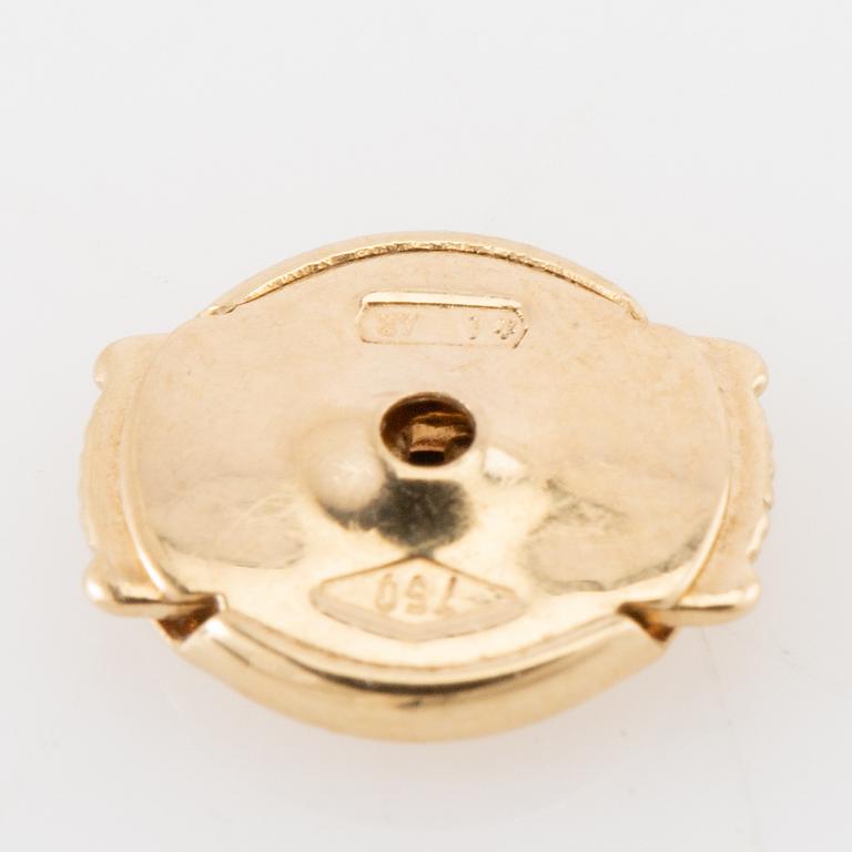 Earrings a pair of "Move Uno Chain and Stud Earrings", Messika.