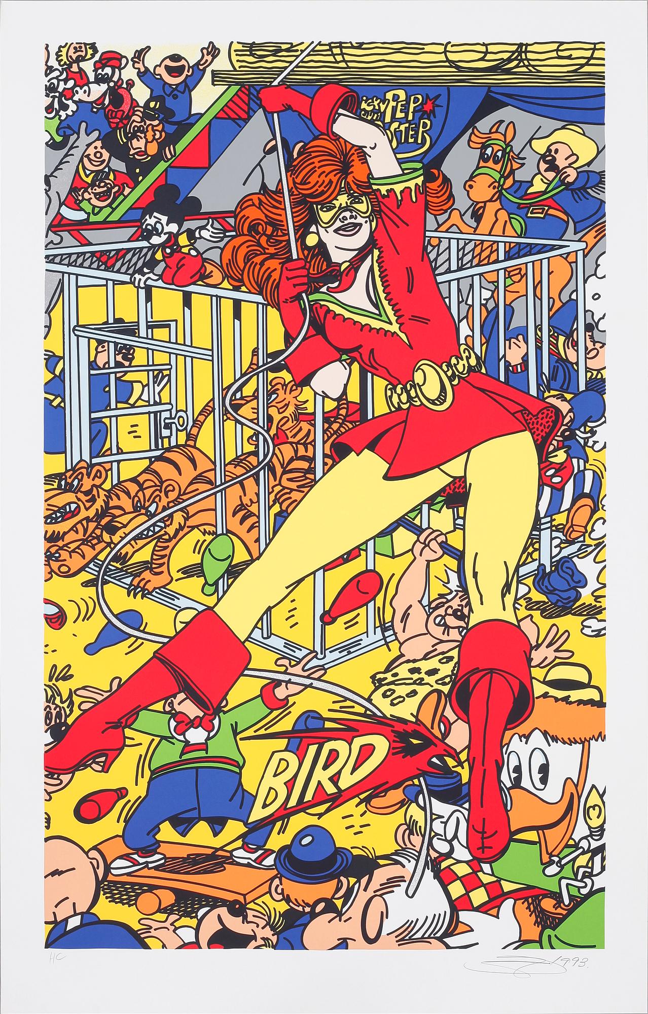 GUDMUNDUR ERRÓ, serigraphy, signed, numbered HC and dated 1993.