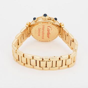 CARTIER, Pasha 35, armbandsur, kronograf, 35,5 mm.