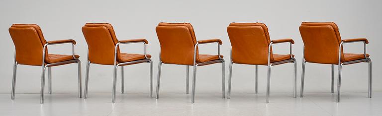 KARMSTOLAR, 5 st, Dan Ihreborn, Kinnarps, omkring 1990.