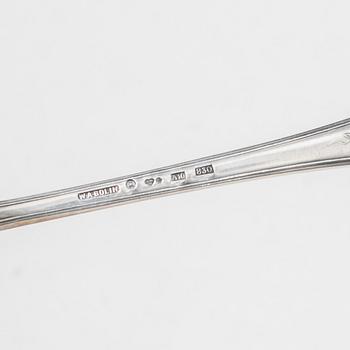 W.A. Bolin, Silver cutlery, 12 pieces, "Model C", Stockholm 1975.