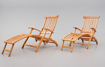 DÄCKSTOLAR, 1 par, Brogrens, 1900-/2000-tal.