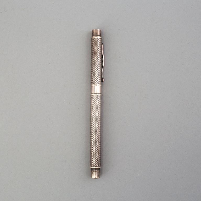 A second half of the 20th century sterling silver pen by Torsten Thorup for Georg Jensen, Denmark.