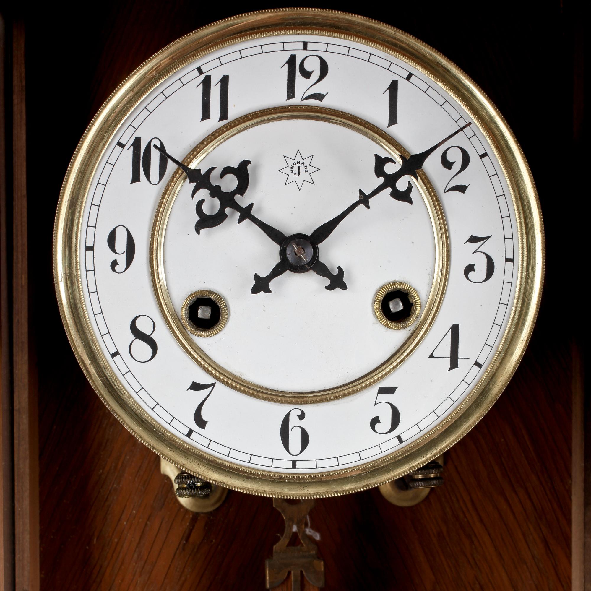 VÄGGPENDYL, nyrenässans, Junghans, Tyskland, 1800-talets slut.