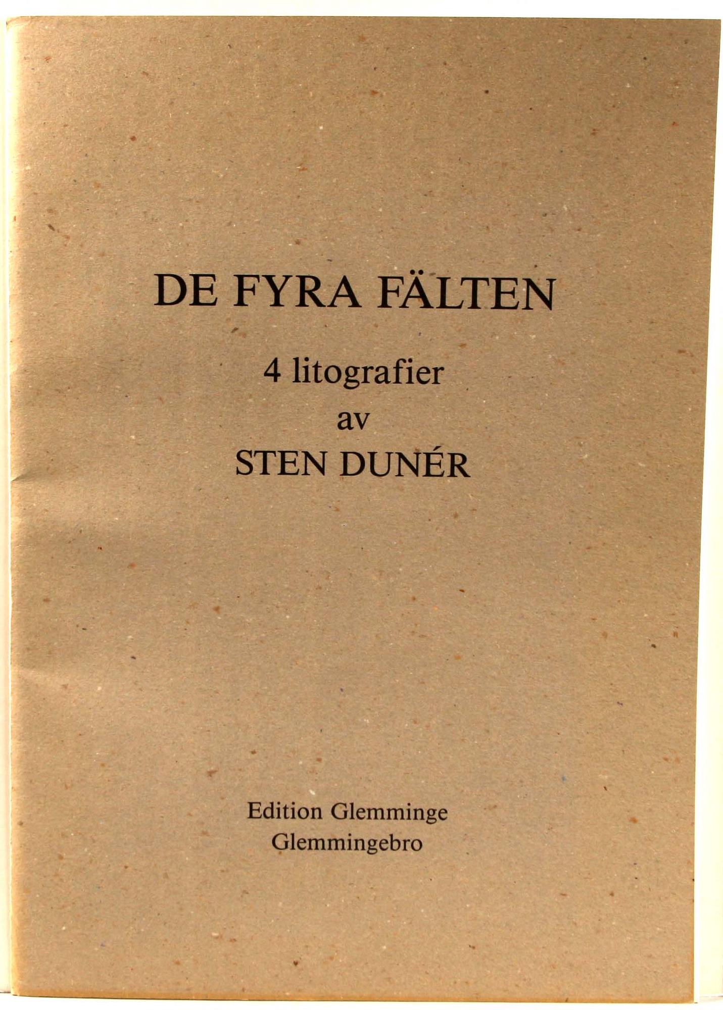 STEN DUNER, mapp med 4 färglitografier, sign o numr 10/200.