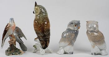FIGURINER, 4 st, porslin, bl a Beswick och Nao.