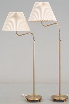 A pair of Josef Frank brass floor lamps, Svenskt Tenn, model 2568.