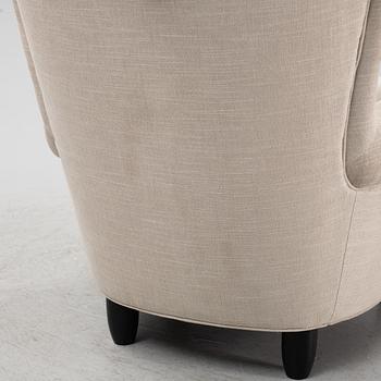 Carl Malmsten, a 'Jättepaddan' armchair, OH Sjögren, Sweden.