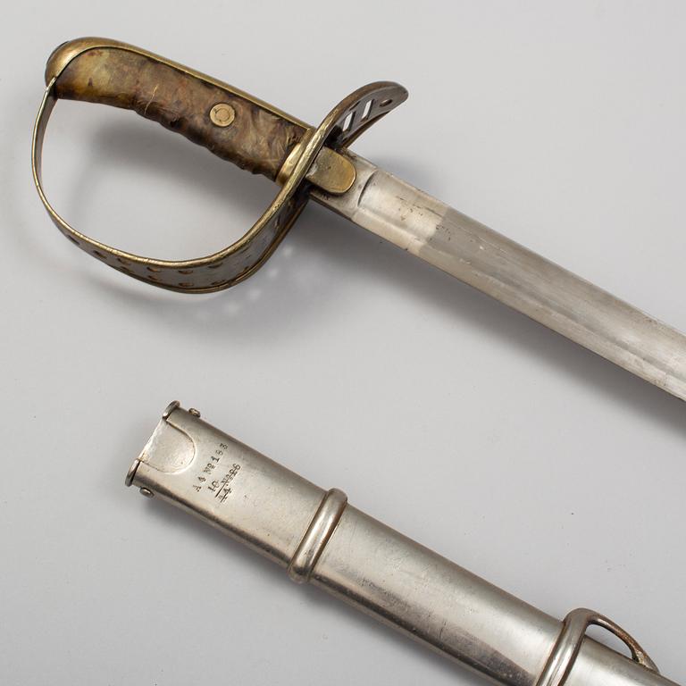 SABEL, svensk, m/1867 för kavallerimanskap.