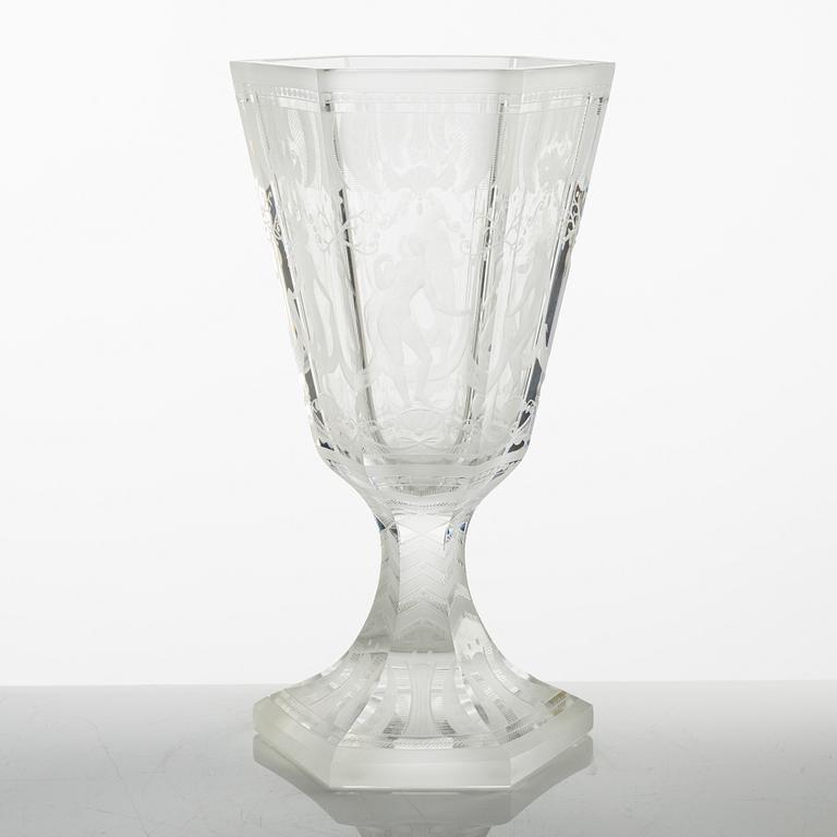 Simon Gate, pokalglas, "Sex Gracer", Orrefors.