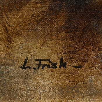 LENNART FRISK, olja på duk, signerad.