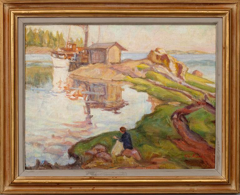 EBBA MASALIN (FINLAND), olja på duk, sign.