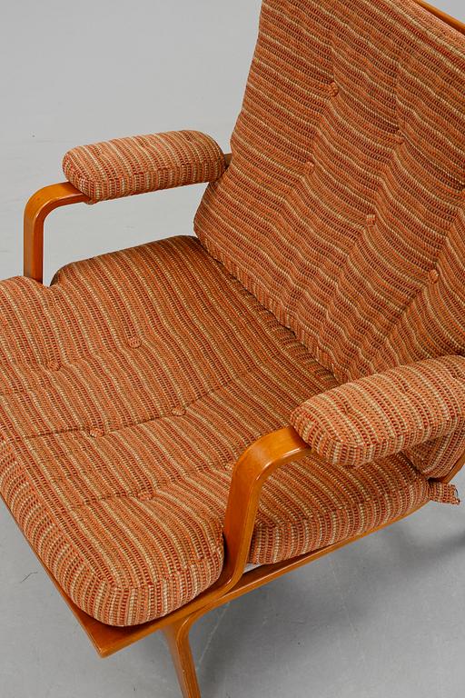 FÅTÖLJER, ett par, "Ingrid", Bruno Mathsson för Dux, 1900-talets slut.