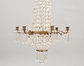 LJUSKRONA, oskariansk, omkring 1900. Höjd 86 cm.